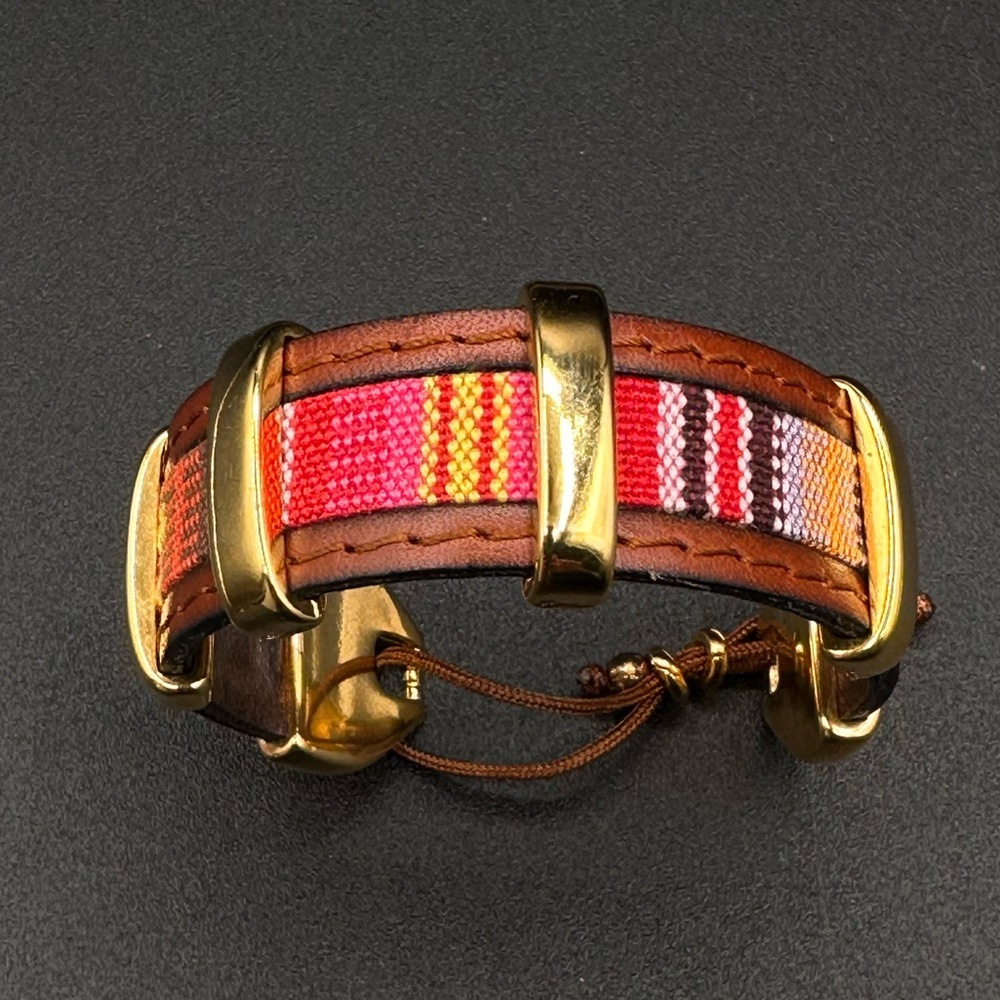 Leather & Fabric Bracelet